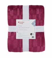 Everyday Living King Microplush Blanket - Burgundy Perspective: Main