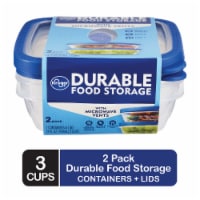 Kroger® BPA-Free Durable Plastic Food Storage Container With Lid - 2 pack