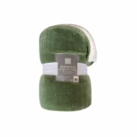 HD Designs Solid Green Oversized Microplush Throw Blanket