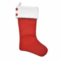 Holiday Home Red Knit Christmas Stocking