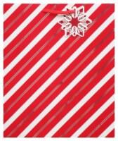 Holiday Home Candy Cane Stripe Large Christmas Gift Bag