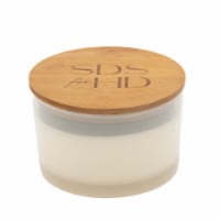 SDS for HD Designs 3 Wood Wick Candle with Logo Wood Lid Ivory Perspective: Main