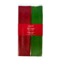 Holiday Home Solid Red and Green Tissue Paper