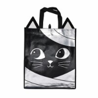 Holiday Home Black Cat Mummy Halloween Trick or Treat Bag