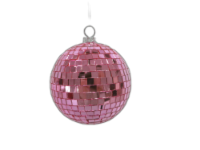 Holiday Home Disco Ball Ornament Christmas Décor - Pink Perspective: Main