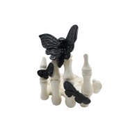 Holiday Home 5" Black Skeleton Hand with Butterflies Halloween Décor Perspective: Main