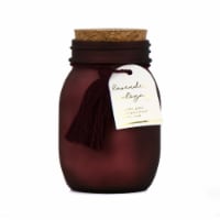 Holiday Home Mason Jar Candle Lavender Mahogany Perspective: Main