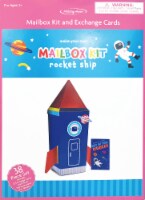 Holiday Home Valentine's Day Rocket Ship Mail Box Kit Perspective: Main