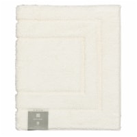 Beautyrest Plume Reversible Cotton Bathroom Rug, White - 24x72, 1