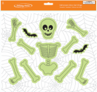 Holiday Home® Skeleton Glow Halloween Window Gel Cling
