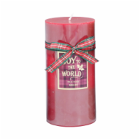 HD Designs Three Layer Wax Pillar Candle - Red