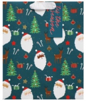 Holiday Home Santa & Deer Holiday Gift Bag Perspective: Main