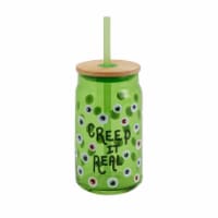 Holiday Home Halloween Decal Tumbler - Green Perspective: Main