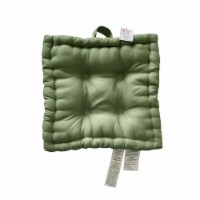 Everyday Living Floor Cushion 18x18 Solid Green Perspective: Main