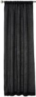 Everyday Living® Rocklin Light Filtering Single Curtain Panel - Black Perspective: Main