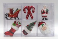 Holiday Home 6 ct Christmas Icons Novely Ornaments Holiday Décor Perspective: Main