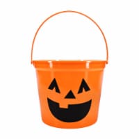 Holiday Home Orange Jack O Lantern Jumbo Treat Halloween Bucket