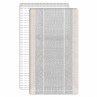 Lintex DOT Stripe Waffle & Dual Purpose Kitchen Towel Set - Grey