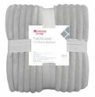 Everyday Living® Corduroy Blanket - Grey Perspective: Main