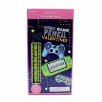 Holiday Home® Valentines Exchange Cards With Pencils - Video Game Perspective: Main