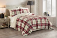 HD Designs Plaid Comforter Set - Red Perspective: Main