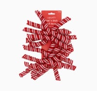 Holiday Home® Curly Bows - Oh What Fun Red Candy Stripe Perspective: Main