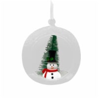 Holiday Home Snowman in Dome Ornament Perspective: Main