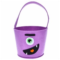 Holiday Home Felt Monster Halloween Treat Bucket Perspective: Main