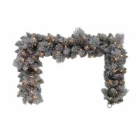 Holiday Home 72" Garland Natural Flocked with Pinecones Christmas Holiday Décor