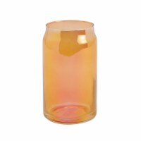 Holiday Home Halloween Decal Glass - Orange Iridescent Perspective: Main