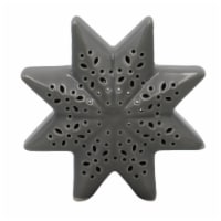 HH 4.8in LED Ceramic Snowflake Grey Perspective: Main