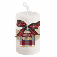 HD Designs Three Layer Wax Pillar Candle - Ivory