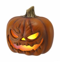 Holiday Home 7in LED Jack O Lantern Angry Perspective: Main