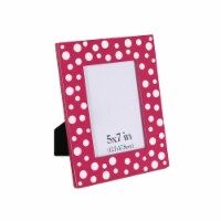 Holiday Home 5x7 Pink Wooden Photo Frame Perspective: Main