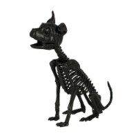 Holiday Home 8.75" Sitting Cat Skeleton Halloween Decor Perspective: Main