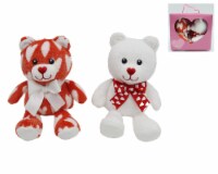 Red with White Hearts