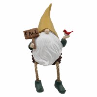 Holiday Home Sitting Gnome with Fall Thanksgiving Sign Decor Perspective: Main