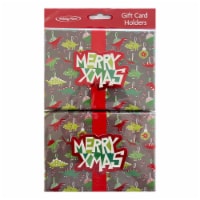Holiday Home Dinosaurs Christmas Box Gift Card Holder Perspective: Main