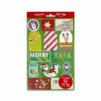 Holiday Home 52ct Sparkle Season Peel N Stick Gift Tags Perspective: Main