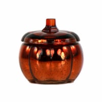 Holiday Home Glass Pumpkin Candle - Orange Perspective: Main