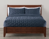 Modavari Three Piece Comforter Set Full/Queen - Blue Perspective: Main