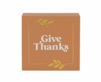 Holiday Home Harvest Give Thanks Wood Block Thanksgiving Fall Table Decor