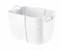 Everyday Living Ribbed Bins - White Perspective: Main