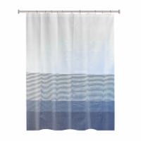 Splash Home Fabric Shower Curtain - Blue Perspective: Main