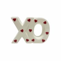 Holiday Home Valentine's Ceramic Tabletop XO Decor - White Perspective: Main