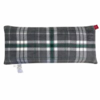 Holiday Home Microplush Body Pillow - Grouse Gray Plaid Perspective: Main