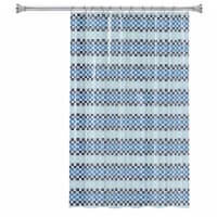 Splash Home Checkered Shower Curtain Set Perspective: Main