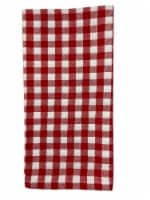 HD Designs Outdoors Gingham Checkered Cotton Napkin - Red Perspective: Main