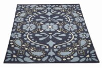 HD Designs Outdoors Happy Paisley Rug - Blue Perspective: Main
