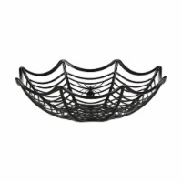 Holiday Home Black Spider Web Halloween Bowl